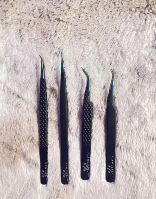 Fiber Grip Lash Tweezer Bundle