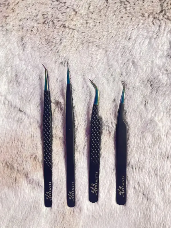 Fiber Grip Lash Tweezer Bundle